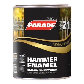 Эмаль по ржавчине гладкая белая RAL9016 PARADE Z1 0,75л