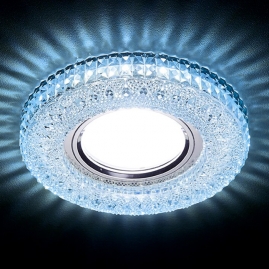 Светильник точечный Ambrella light S271 CL-CLD хром, прозрачный MR16+3W LED COLD