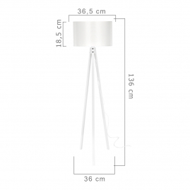 Торшер Topllight Sarah TL1618S-01WH 1х20Вт