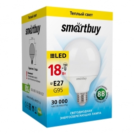 Лампа светодиодная Smartbuy груша G95 18Вт Е27 3000 SBL-G95-18-30K-E27