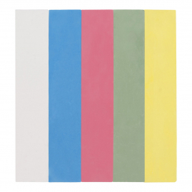 Мел цветной Пифагор, набор 5 шт., для рисования на асфальте, квадратный 221170