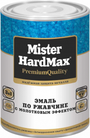 Эмаль по ржавчине молотковая сине-голубая Mister Hardmax 0,8кг