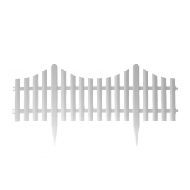 Забор декоративный Модерн штакетник белый