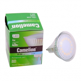 Лампа светодиодная Camelion 11354 LED4-JCDR/845/GU5.3, 4Вт 220В