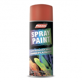 Эмаль аэрозольная Parade Spray Paint черная глянцевая 0,4л