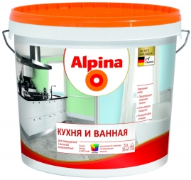 Краска акриловая Аlpinа Кухня и Ванная База 1, 5л