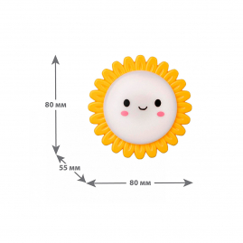 Ночник с выключателем Camelion NL-179, солнышко, 220В