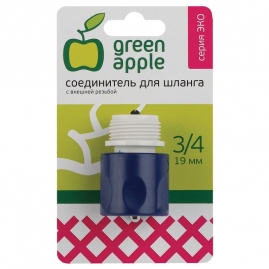 Коннектор Green Apple с внешней резьбой 19мм 3/4" пластик GAES20-10