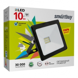 Прожектор светодиодный Smartbuy 10Вт 6500K IP65 SBL FLSMD 10 65K черный