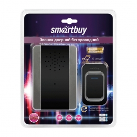 Звонок беспроводной Smartbuy с цифровым кодом и подсвет регулир громкости SBE-11-DP6-25 черный