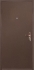Дверь металлическая VALBERG Б2 ПРОФИ металл/металл антик медный 2050x860мм правая
