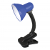 Лампа настольная Ultraflash UF-320P C06 синий с прищепкой 230В, 60Вт, E27 12372