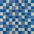 Мозаика стеклянная Doml Fohan 008 LGDHIK/BLGDHI синяя 300x300мм, 4x25мм