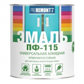 Эмаль Proremontt ПФ-115 белая матовая 0,9кг