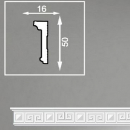 Плинтус полистироловый инжекционный Формат НП 16x50x2000мм 205061