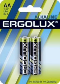 Батарейка Ergolux LR6 Alkaline BL-2 1.5В