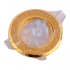 Точечный светильник Эра Fashion DK18 "круг со стеклянной крошкой" MR16, 12V золото/золотой блеск