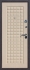 Дверь металлическая Троя шелк бордо беленый дуб, правая 960мм