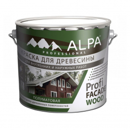 Краска для древесины Alpa Profi Facade Wood база С 9,06л/10,5кг