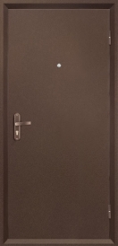 Дверь металлическая VALBERG Б2 ПРОФИ металл/металл антик медный 2050x960мм правая