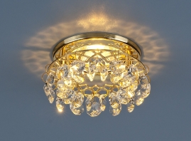 Точечный светильник-S7070 MR16 золото-белый