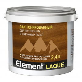 Лак тонированный Element Laque орех 2,4л