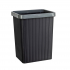 Ведро для мусора Swensa 10л прямоугольное, черно-серое HDB-035-10