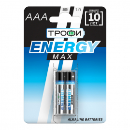 Батарейки Трофи LR03-2BL ENERGY MAX Alkaline Б0018946