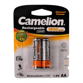 Аккумулятор CAMELION AA-1500 mAh Ni-Mh BL-2, NH-AA1500BP2, аккумулятор 1,2В, 3510