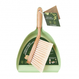 Совок для мусора с щеткой Planeta Eco Bamboo&Re-plastic 75556