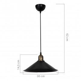 Люстра подвес Topllight Delilah TL1606H-01BK 1х20Вт Е27