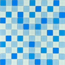 Мозаика стеклянная Doml Fohan 024-4 LHK/BLH 300x300мм, 4x26мм