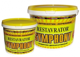 Лак антисептик глянцевый акриловый SYMPHONY RESTAVRATOR ЕР 2,7л