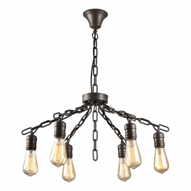 Люстра подвес Toplight Loft Kristen 6хЕ27 TL1181H-06BK