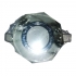 Светильник АКЦЕНТ "Crystal" 755 алюминий серый, встраиваемый 8-гранный с серым стеклом, MR16 GU5.3