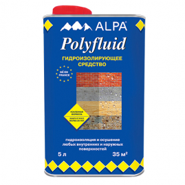 Средство гидроизолирующее Alpa Polifluid 5л
