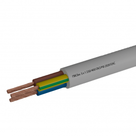 Провод ПВСбм 3х1кв мм белый бухта 5м Мастер Тока ТУ