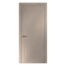 Дверное полотно экошпон Дубрава Сибирь Пион ПГ60 ламинатин лиственница кремовая