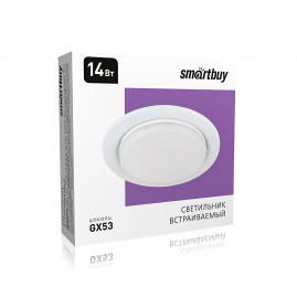 Светильник точечный Smartbuy GX53 под лампу SBL-09WH-GX53 тонкий белый