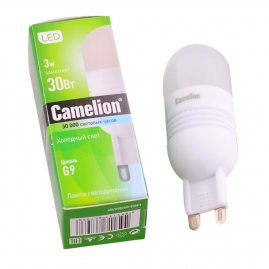 Лампа светодиодная Camelion 11243 LED3-G9/845/G9, 3Вт 220В