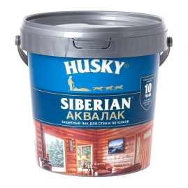 Лак HUSKY SIBERIAN аква полуматовый 0,9л