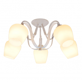 Люстра Toplight Abegail TL1133-5D 5хЕ27 60Вт белая патина, золотой