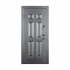Дверь металлическая Valberg Виктория черный муар/беленый дуб 2066x880мм правая