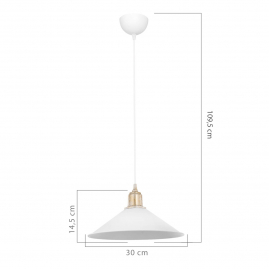 Люстра подвес Topllight Delilah TL1606H-01WH 1х20Вт Е27