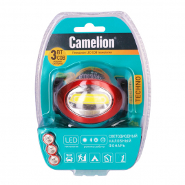 Фонарь налобный Camelion LED5382 COB, 4 режима, 3XLR03 13366