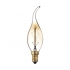 Лампа Jazzway Retro свеча на ветру CA35 Gold 40Вт E14