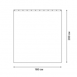 Штора для ванной комнаты Fora PEVA PE+Winter 200х180см FOR-PV20