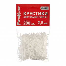 Крестики для кафеля 2,5мм 200шт Remo 47-0-025