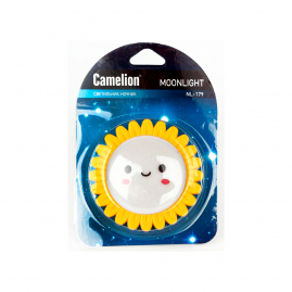 Ночник с выключателем Camelion NL-179, солнышко, 220В