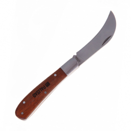 Нож садовый Palisad 170мм складной, деревянная рукоятка 79001